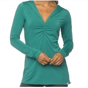 Prana Perry Stripe Pullover Hoodie (m)